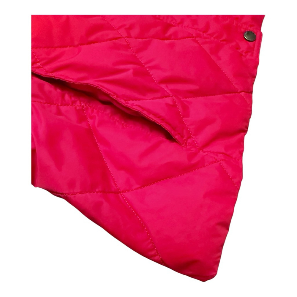 Lands' End Women's Red Quilted Puffer Vest MP 10 / 12 Snap Front - Picture 4 of 9